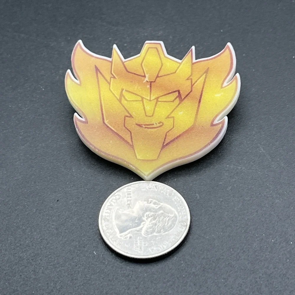 Rodimus Star Transformers Plastic‎ Lapel Hat Pin